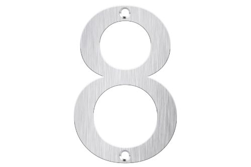 Letter Box Numbers - Stainless Steel (NUMBER - 8)