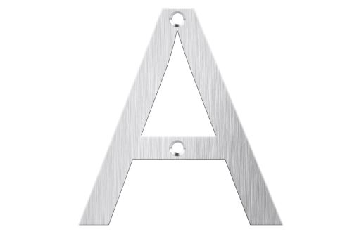 Letter Box Numbers - Stainless Steel (LETTER - A)