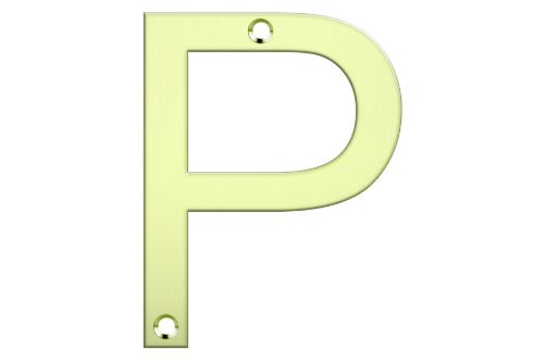 Letter Box Numbers - Polished Brass(LETTER - P)