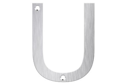 Letter Box Numbers - Stainless Steel (LETTER - U)