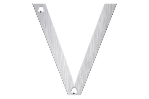 Letter Box Numbers - Stainless Steel (LETTER - V)