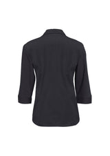 Metro Womens 3/4 Sleeve Shirt - Charcoal