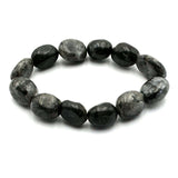 Large Beaded Bracelet - Dark Labradorite (14 x 11mm)