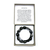 Large Beaded Bracelet - Dark Labradorite (14 x 11mm)