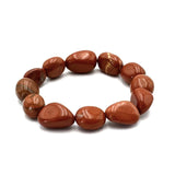 Large Beaded Bracelet - Red Jasper (14 x 11mm)
