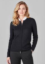 2-Way Womens Zip Cardigan - Navy