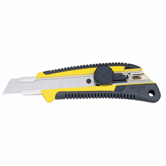 Tajima LC561 Screw-Lock Cutter with 18 mm blade, ergonomic grip, and safety features for precision cutting.