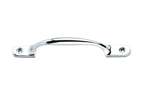 Large Single Hole Drawer Pull Handles 130mm Centres - Chrome Plated