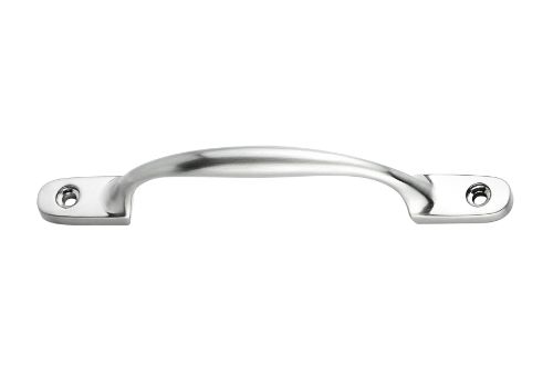 Large Single Hole Drawer Pull Handles 130mm Centres - Satin Nickel Plated
