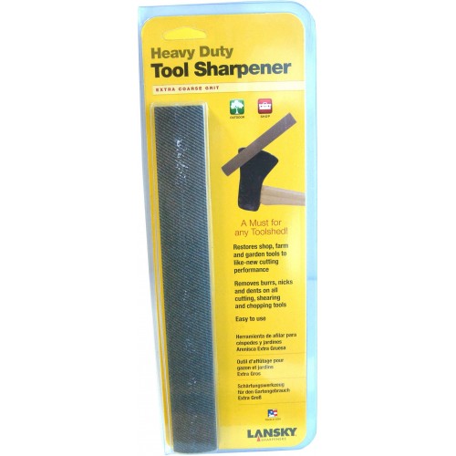 Lansky Heavy Duty Ceramic HD Hone for precision sharpening of knives and tools, features extra coarse 70 grit for effective restoration.