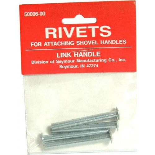 Bag of 36 durable 45mm alloy rivets with mushroom heads for secure fastening of garden tools and repairs.