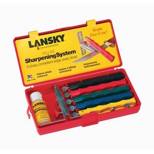 SHARPENING SYSTEM WITH Clamp Honing 5 Stones - LANSKY