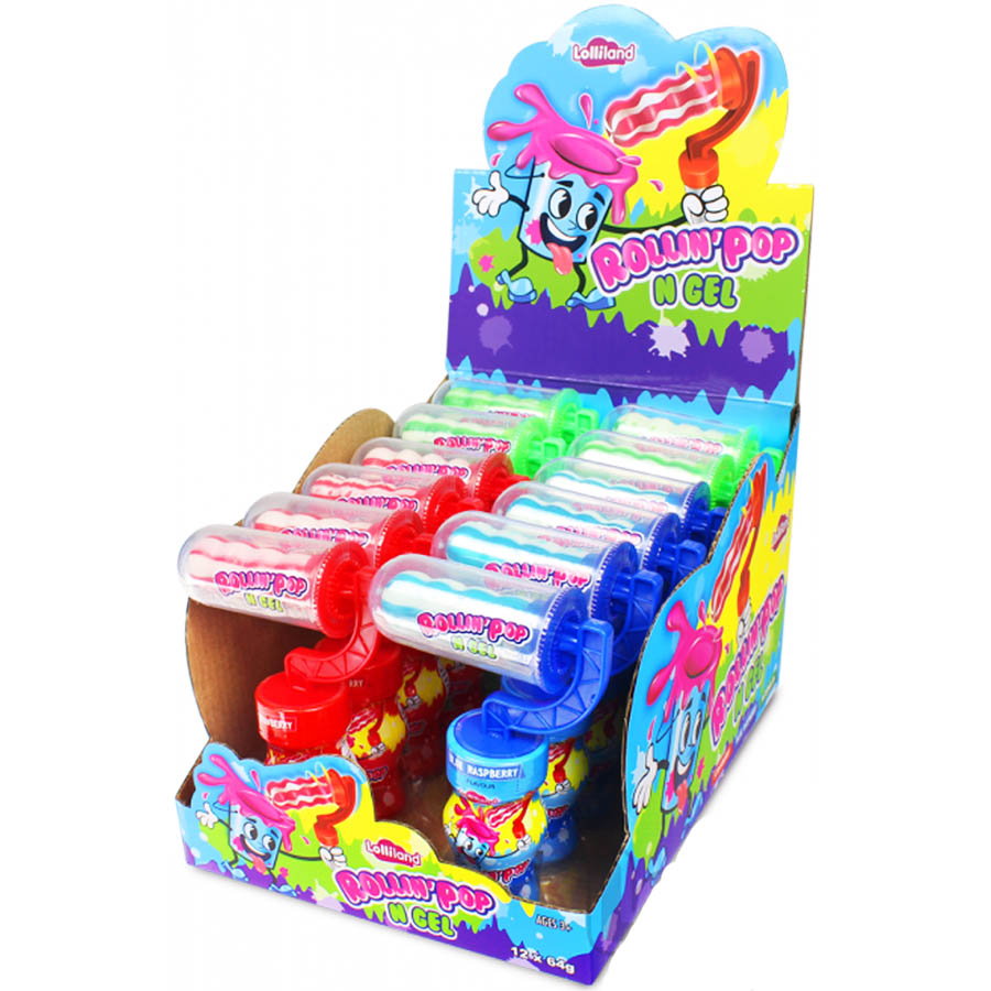 Lolliland Rollin'Pop N Gel 64g - Carton of 12