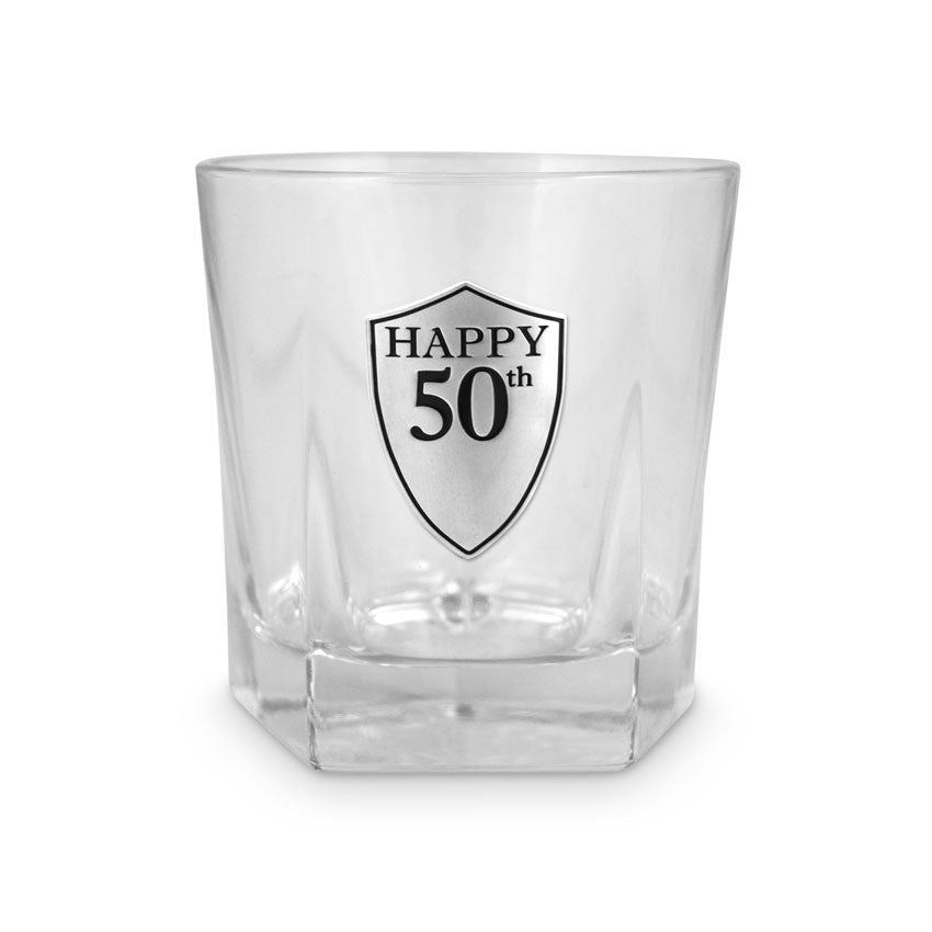 Whiskey Glass - Happy 50th Birthday
