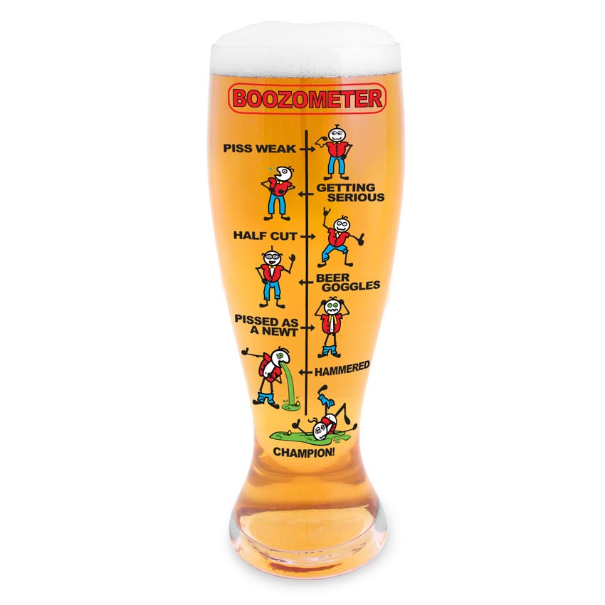 Beer Glass with Boozometer - 1.5 L