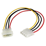 Premium 30cm Molex LP4 Power Extension Cable – Male to Female Connector for PC Components