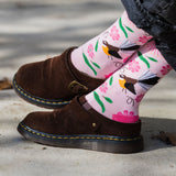 Moana Road - Jacquard Adult Socks - Pretty in Pink (Size 7-11) - Pack of 6
