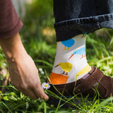 Moana Road - Jacquard Adult Socks - Pop Kiwi (Size 7-11)
