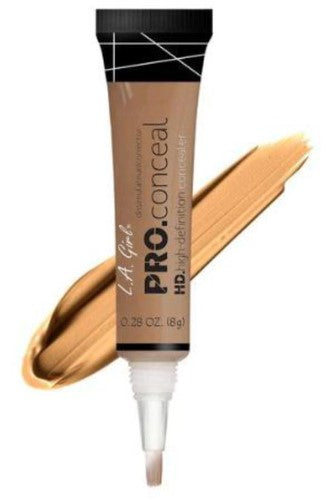 LA Girl Pro Concealer in Fawn: lightweight, crease-resistant formula for flawless coverage of dark circles and skin imperfections.