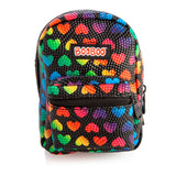 Mini Backpack - Black Rainbow Hearts BooBoo (15cm)