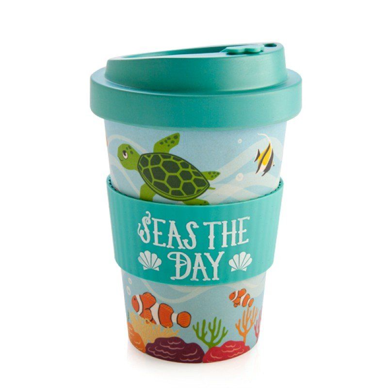 Eco to Go Bamboo Cup - Sea Animal (140mm)