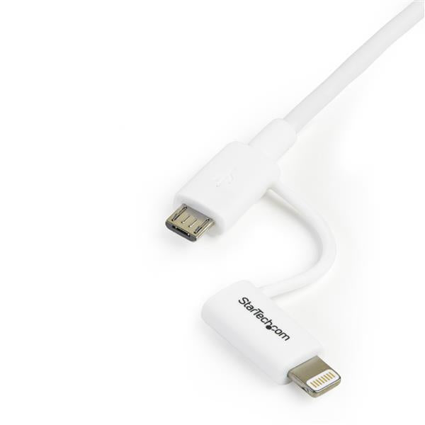 Apple Lightning & Micro USB to USB Cable - 1m (3ft) - MFi Certified Charging & Syncing