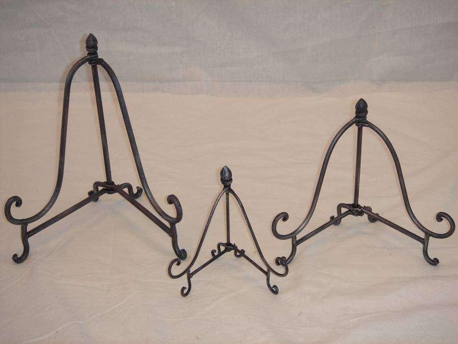 PLATE STAND - M/S BLACK (23cm)