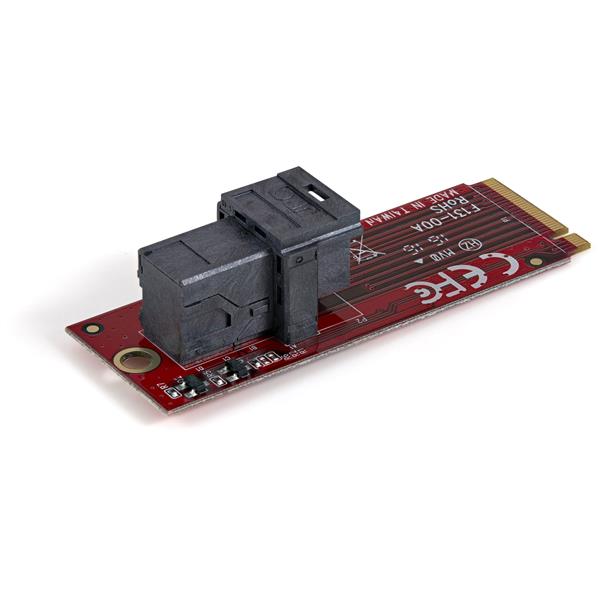 U.2 (SFF-8643) to M.2 PCI Express 3.0 x4 Host Adapter Card for 2.5” U.2 NVMe SSD