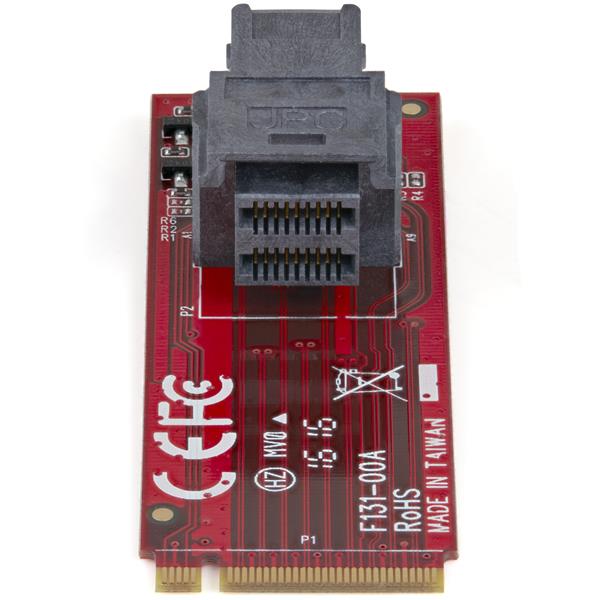 U.2 (SFF-8643) to M.2 PCI Express 3.0 x4 Host Adapter Card for 2.5” U.2 NVMe SSD