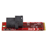 U.2 (SFF-8643) to M.2 PCI Express 3.0 x4 Host Adapter Card for 2.5” U.2 NVMe SSD