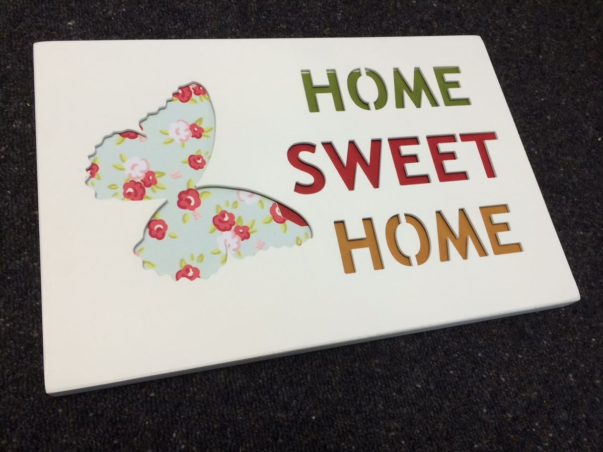 Wooden Wall Art - 3D Home Sweet Home