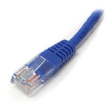 High-Performance Cat5e Ethernet Patch Cable - 3 ft with Molded RJ45 Connectors - Blue