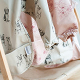 Waterproof Long Sleeve Bib - Moose Flowers