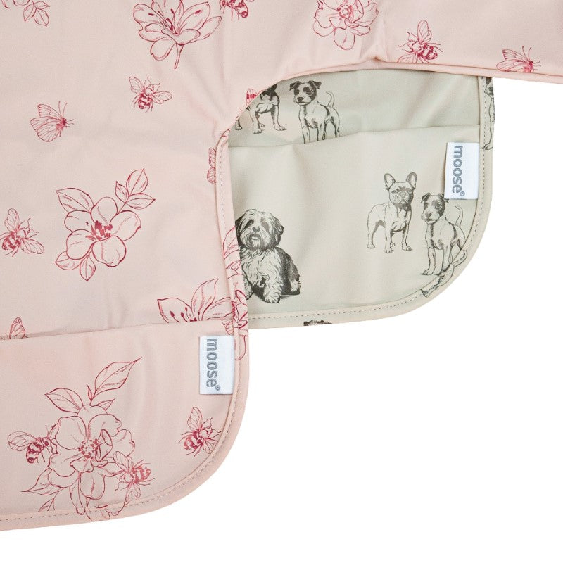 Waterproof Long Sleeve Bib - Moose Dogs