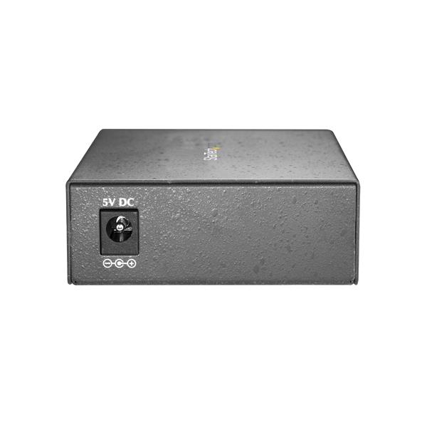 High-speed multimode SC fiber Ethernet media converter for networks, extending reach to 550m with 1000Mbps speed.