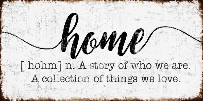 Wall Art on MDF - Home Definition (60cm)