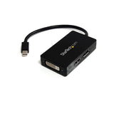 3-in-1 Mini DisplayPort Adapter for HDMI, DVI, and DisplayPort - Travel A/V Converter