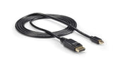 10 ft High-Speed Mini DisplayPort to DisplayPort 1.2 Cable - 4K UHD Support & Compatibility