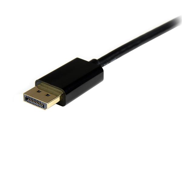 2m Mini DisplayPort to DisplayPort 1.2 Adapter Cable - 4K 60Hz Male to Male Connector