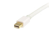 2m White Mini DisplayPort to DisplayPort 1.2 Adapter Cable - 4K 60Hz for Mac & PC