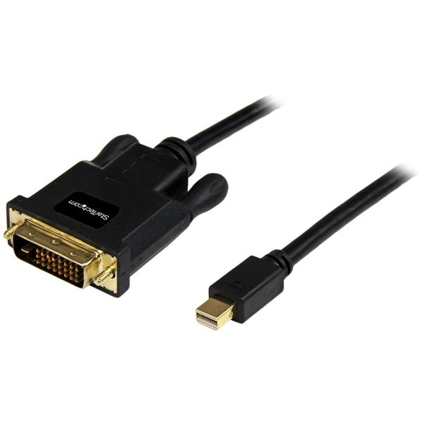 3ft Mini DisplayPort to DVI Adapter - Mini DP to DVI - Black