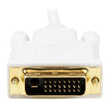 6ft Mini DisplayPort to DVI adapter, connecting Mini DP devices to DVI displays for crisp resolutions up to 1920x1200.