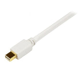 6ft Mini DisplayPort to DVI Adapter for seamless connection of MacBook and Surface Pro to DVI displays, supporting 1920x1200 resolution.