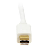 6ft Mini DisplayPort to DVI adapter for connecting MacBook or Surface to DVI monitors, supporting up to 1920x1200 resolution.