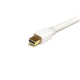 High-Quality 3M White Mini DisplayPort Cable (M/M) for Thunderbolt & Monitor Connection