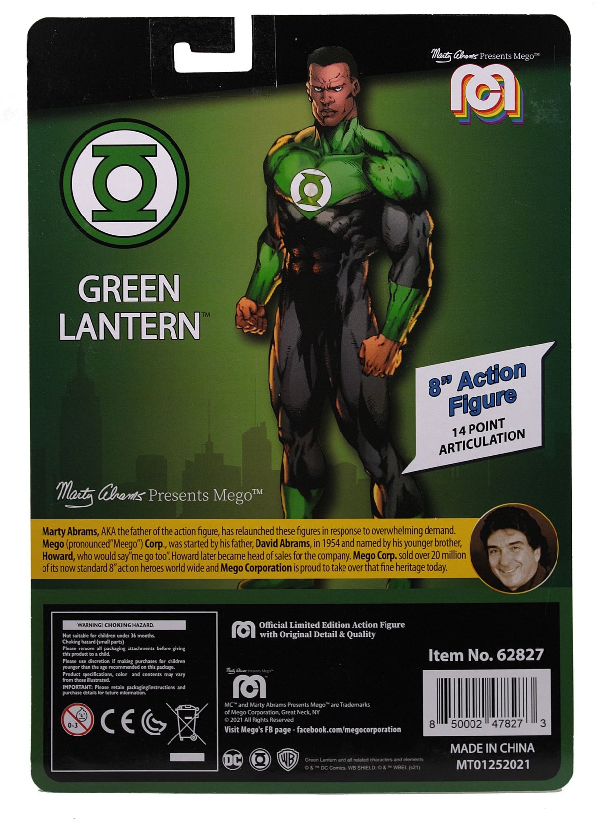 Collectible Figurine - MEGO 8" GREEN LANTERN (JOHN STEWART)