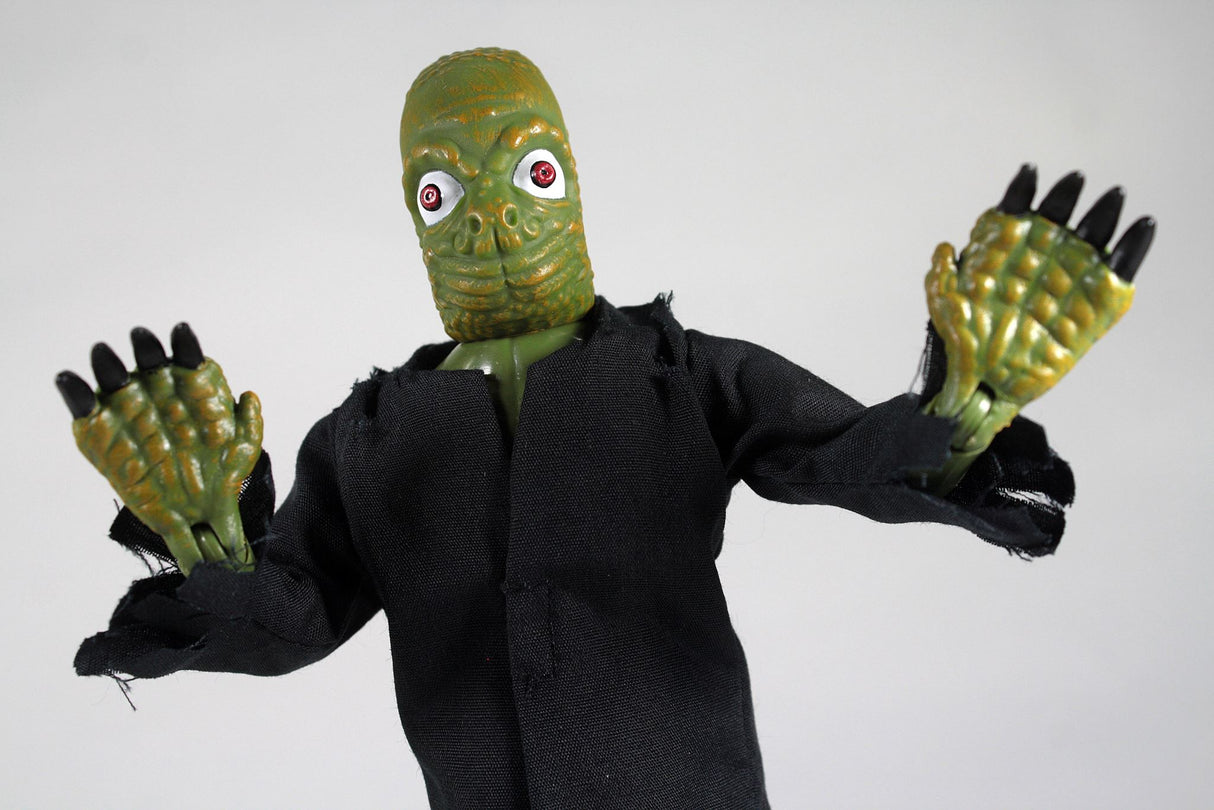 8-inch MEGO Mole People figurine with 14 points of articulation, detailed costume, and collector-friendly packaging.