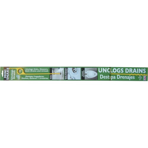 Mini-Snake Drain Unclog Wand  By Drain King