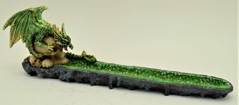 Incense Burner - Green Dragon
