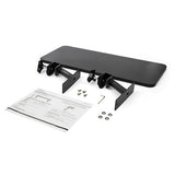 Extra Wide Clamp-On Monitor Riser Stand - Adjustable Height for Organizing Desk Space